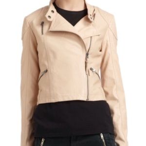 Free People Vegan Leather Moto Jacket